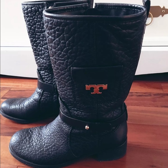 Tory Burch Black Leona Boots - Picture 1 of 3
